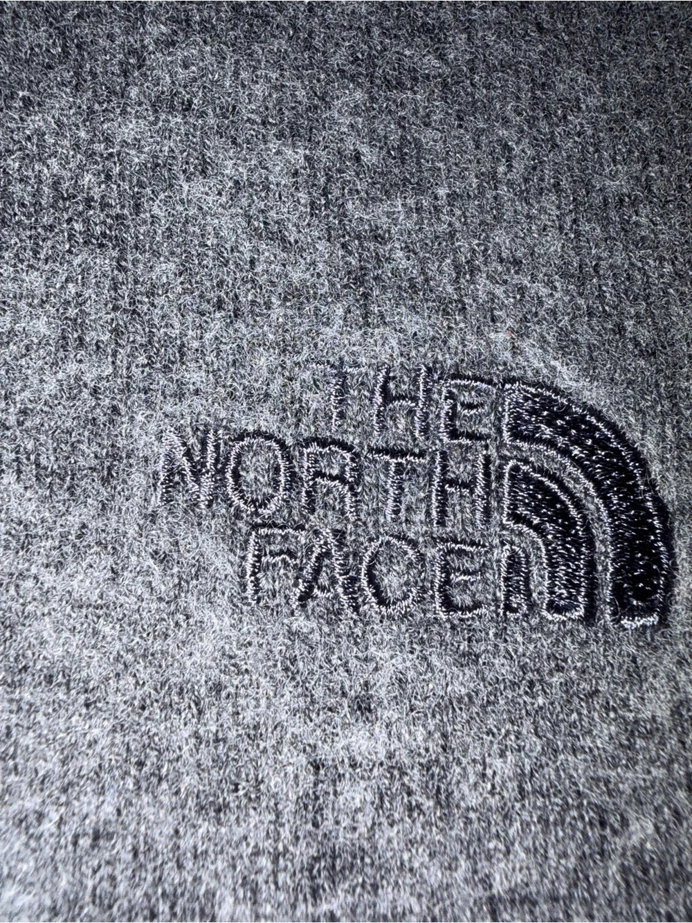 The North Face Men’s XL/TG Quarter Zip Sweater Gray Cotton Wool Blend Pullover